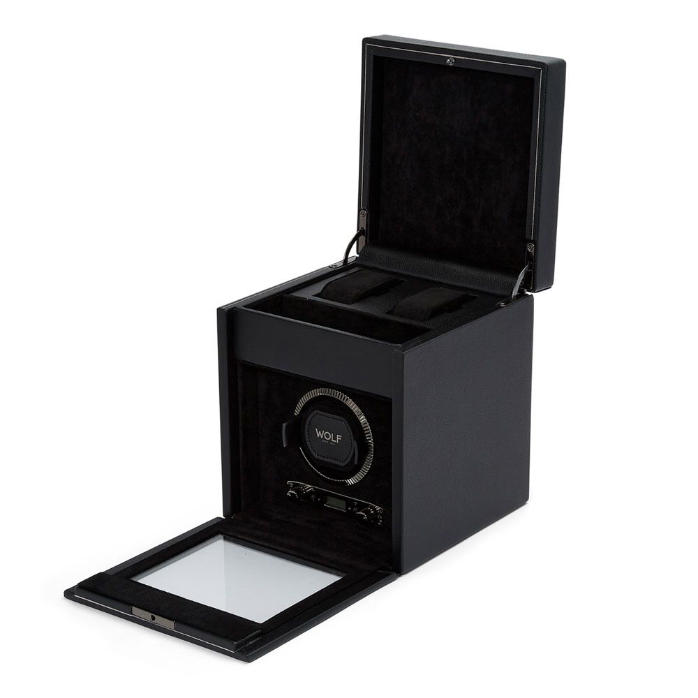 British Racing Single Watch Winder with Storage green 8 British Racing Single Watch Winder with Storage green
