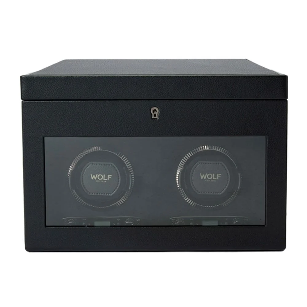 British Racing Double Watch Winder with Storage green 7 British Racing Double Watch Winder with Storage green