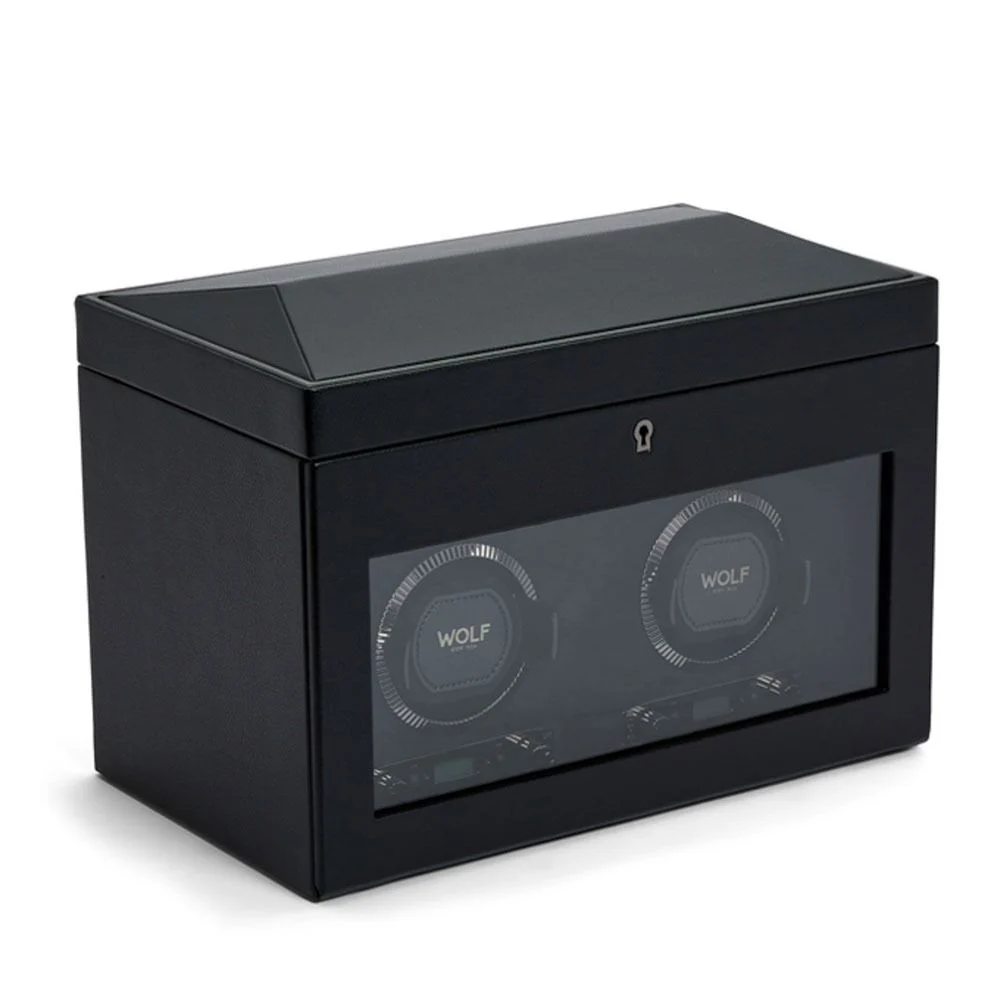 British Racing Double Watch Winder with Storage green 8 British Racing Double Watch Winder with Storage green