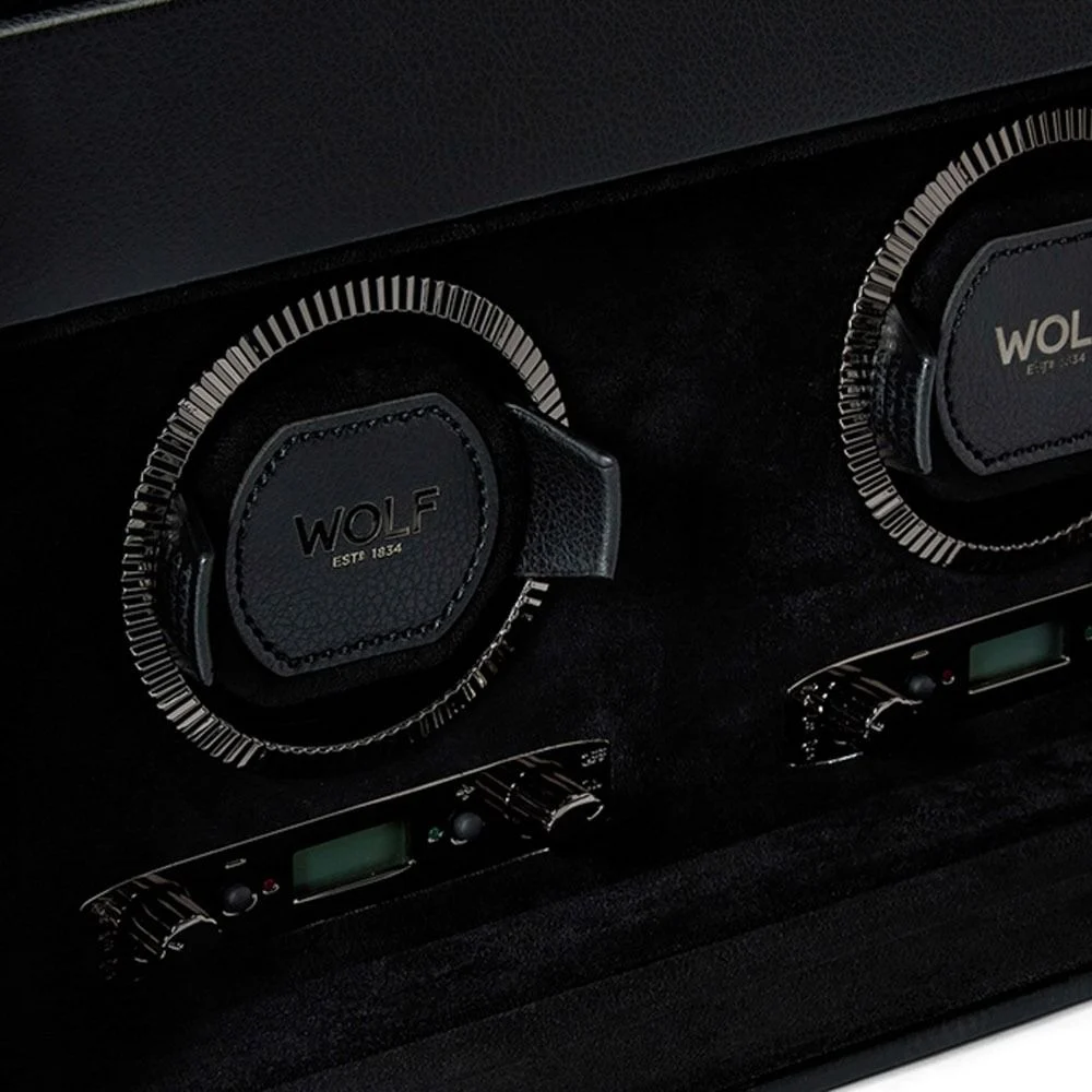 British Racing Double Watch Winder with Storage green 9 British Racing Double Watch Winder with Storage green