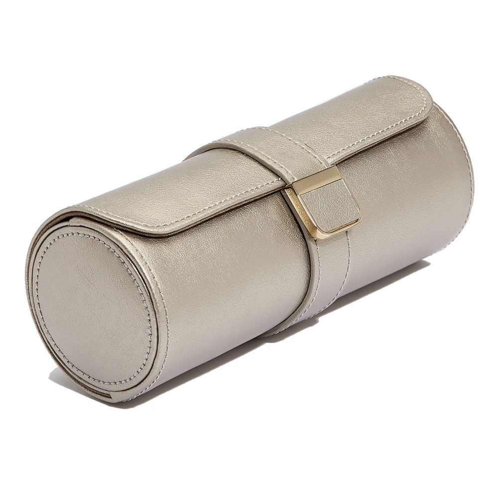 Palermo Double Watch Roll with Jewelry Pouch blackanthracite