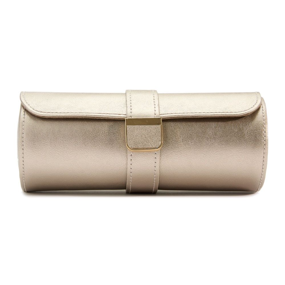 Palermo Double Watch Roll with Jewelry Pouch rosegold