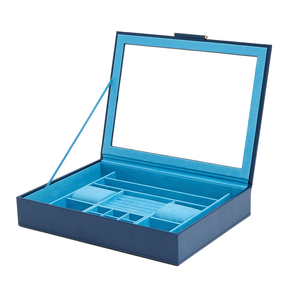Sophia Jewelry Box with Window indigo 4 Sophia Jewelry Box with Window jade