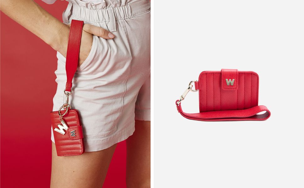 Mimi Credit Card Holder with Wristlet black 22 Mimi Credit Card Holder with Wristlet red