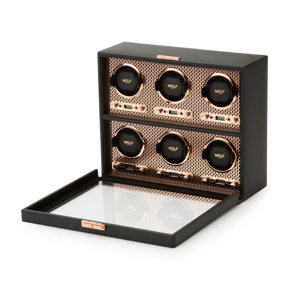 Axis 6 Piece Watch Winder powdercoat