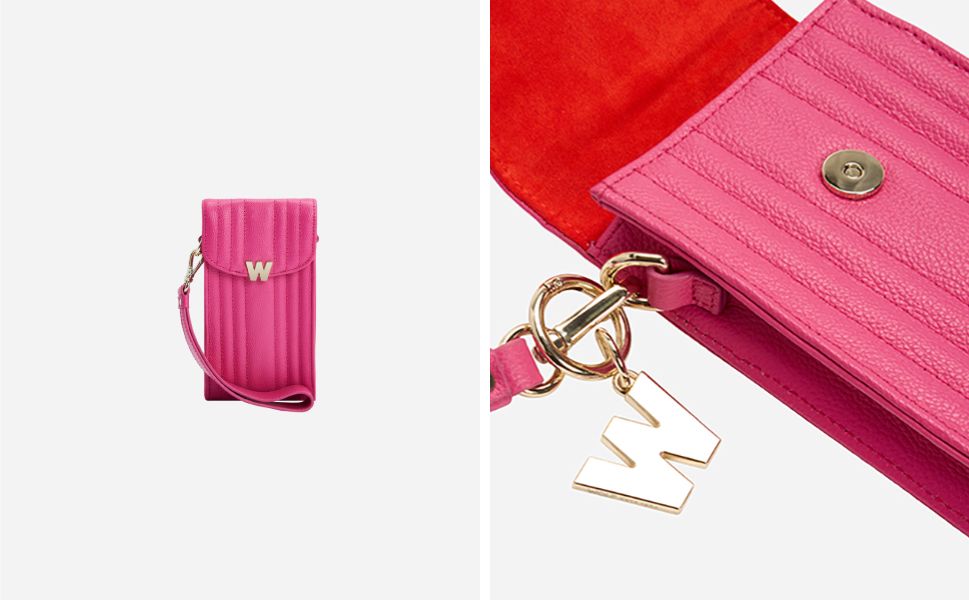 Mimi Phone Case with Wristlet & Lanyard pink 28 Mimi Phone Case with Wristlet & Lanyard black