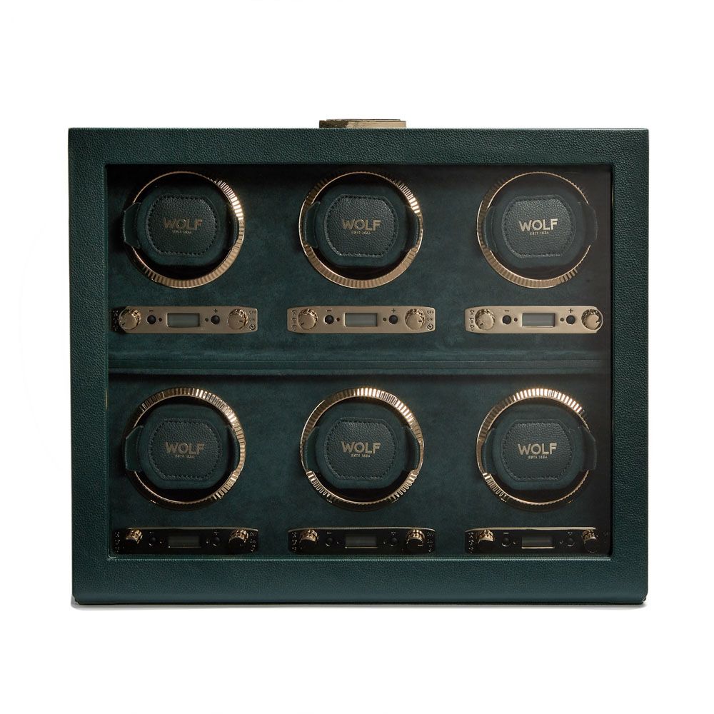 British Racing 6 Piece Watch Winder black