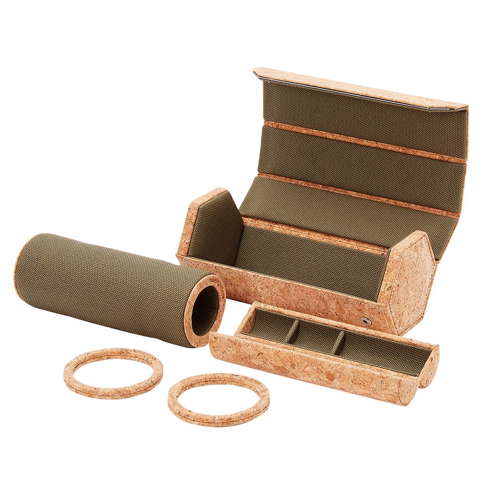 Cortica Triple Hexagon Watch Roll With Capsule cork