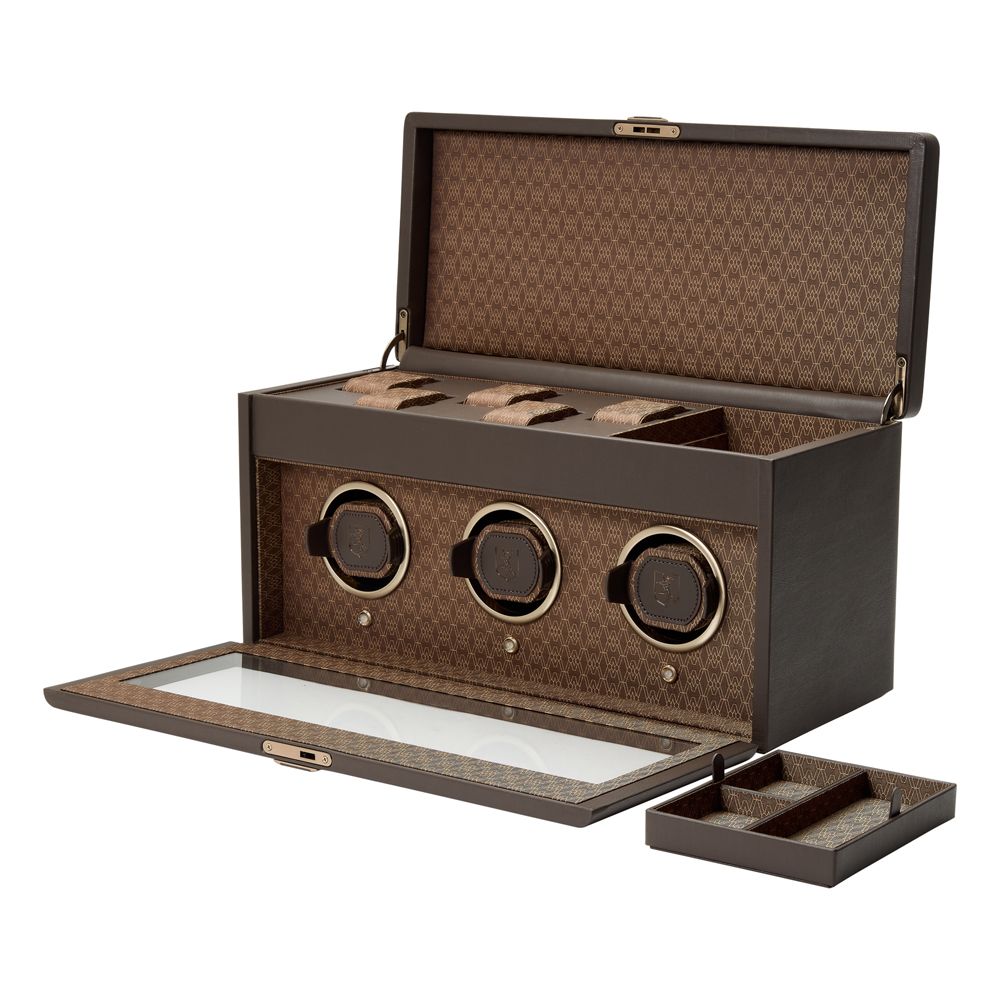 Earth Triple Watch Winder coffee 4 Earth Triple Watch Winder coffee