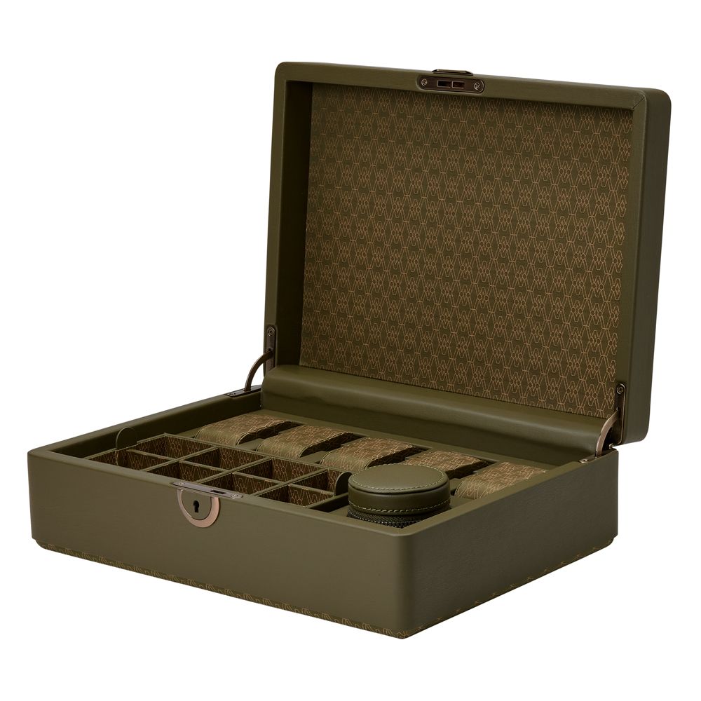 Earth 5 Piece Watch Box with Storage olive 10 Earth 5 Piece Watch Box with Storage olive