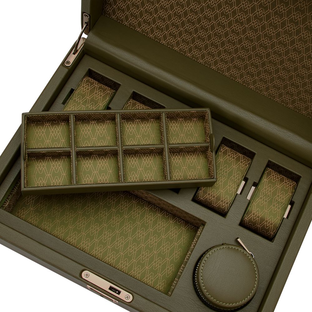 Earth 5 Piece Watch Box with Storage olive 12 Earth 5 Piece Watch Box with Storage olive