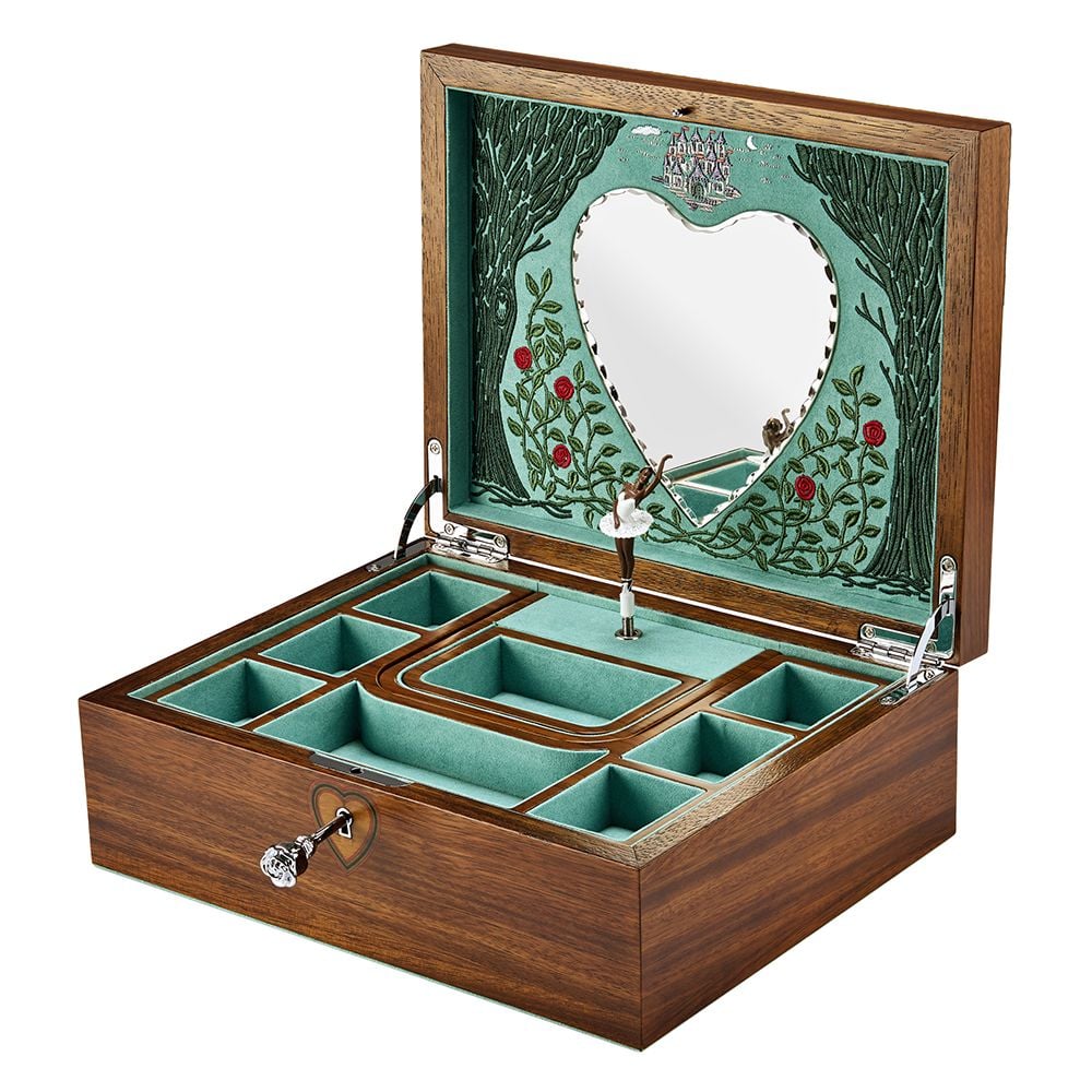 Ballet Musical Jewelry Box swanlakewalnutwood 10 Ballet Musical Jewelry Box swanlakewalnutwood