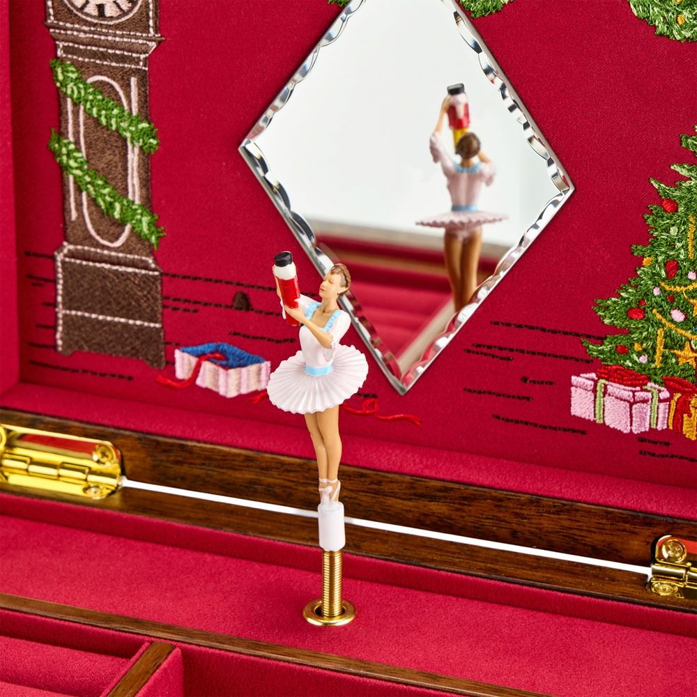 Ballet Musical Jewelry Box swanlakewalnutwood 18 Ballet Musical Jewelry Box swanlakewalnutwood