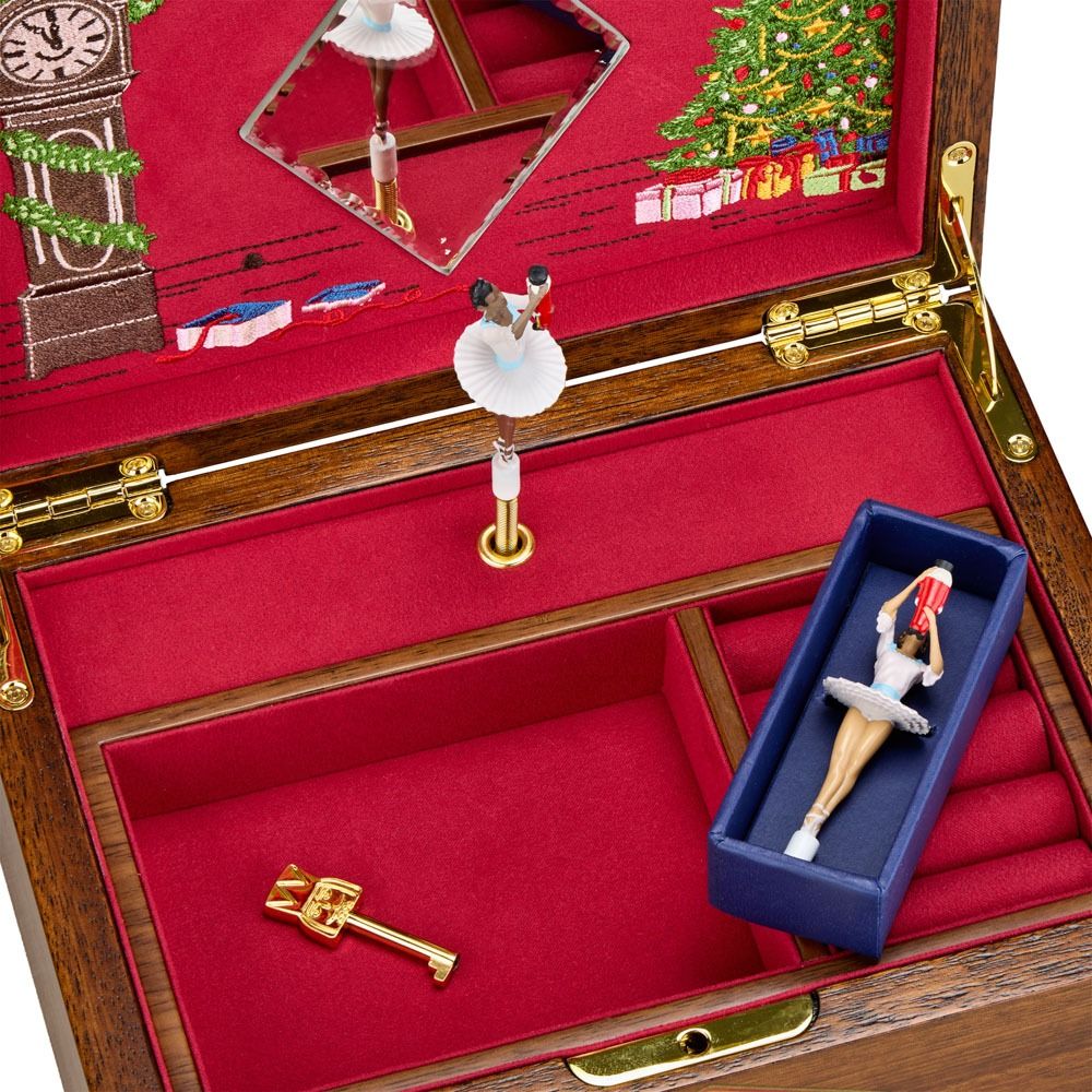 Ballet Musical Jewelry Box swanlakewalnutwood 20 Ballet Musical Jewelry Box swanlakewalnutwood