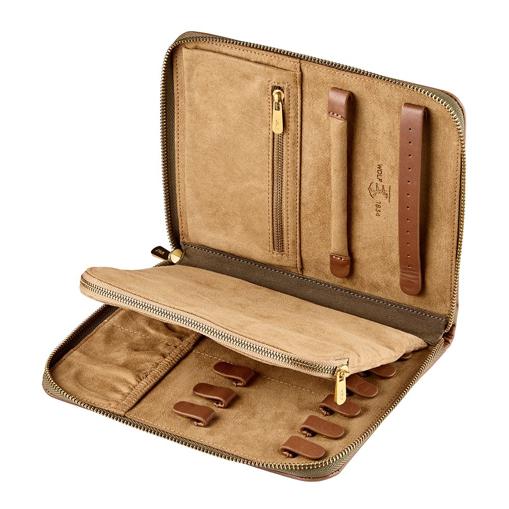 Ida Travel Zip Jewelry Portfolio khaki 3 Ida Travel Zip Jewelry Portfolio khaki