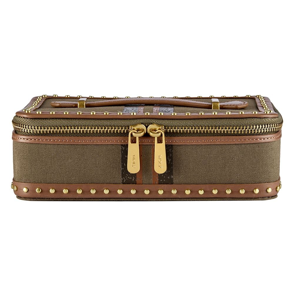Ida Travel Zip Jewelry Case orange