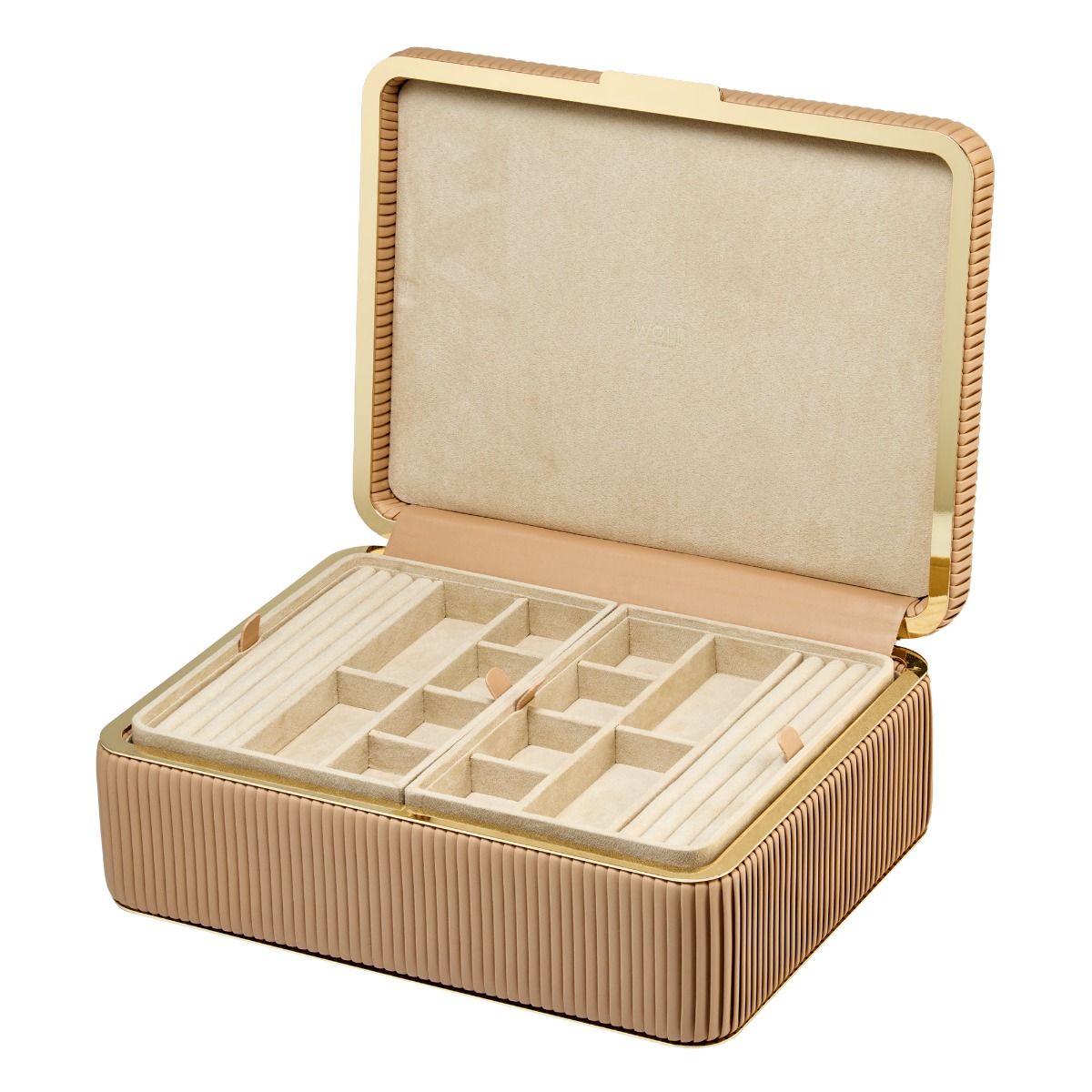Bella Large Jewelry Box mocha 13 Bella Large Jewelry Box bone