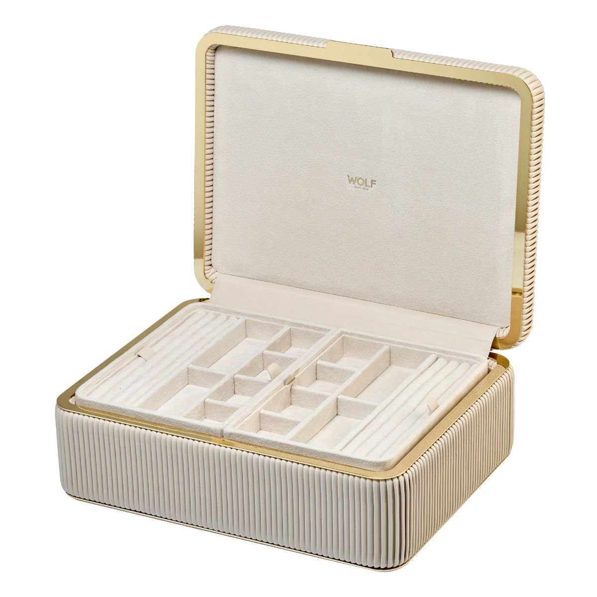 Bella Large Jewelry Box bone