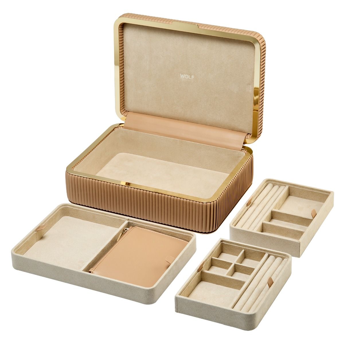 Bella Medium Jewelry Box bordeaux 15 Bella Medium Jewelry Box bone