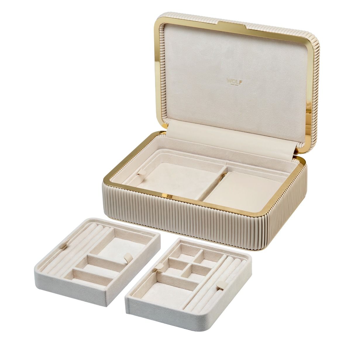 Bella Medium Jewelry Box bordeaux 4 Bella Medium Jewelry Box bone