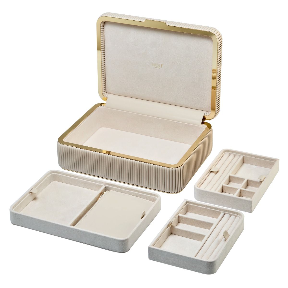Bella Medium Jewelry Box bordeaux 5 Bella Medium Jewelry Box bone