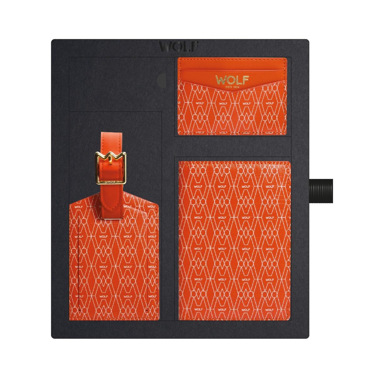 Signature Passport, Card Case & Luggage Tag Gift Set orange 10 Signature Passport, Card Case & Luggage Tag Gift Set blue