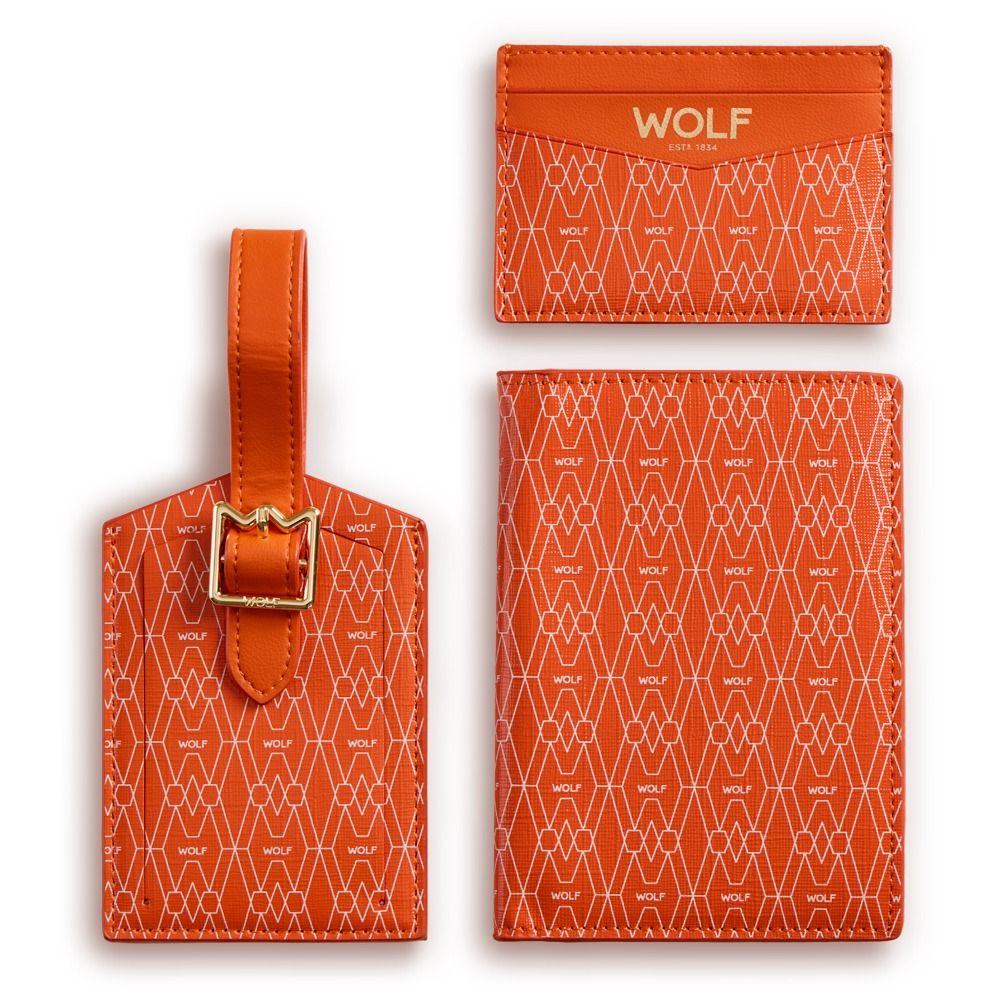 Signature Passport, Card Case & Luggage Tag Gift Set orange 12 Signature Passport, Card Case & Luggage Tag Gift Set blue