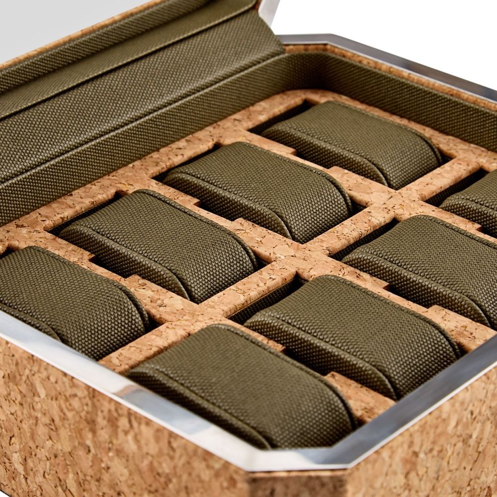 Cortica 8 Piece Watch Box cork