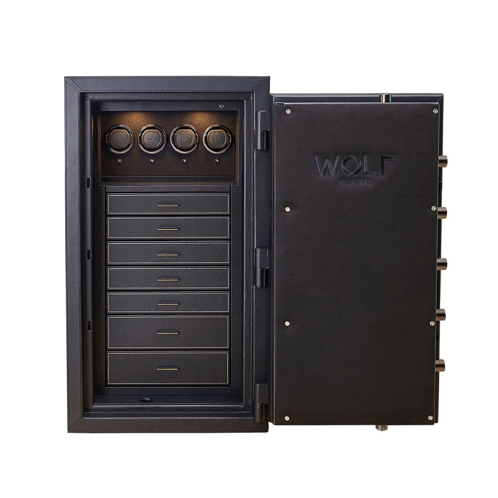 Athos 4 Piece Watch Winder and Jewelry Safe green