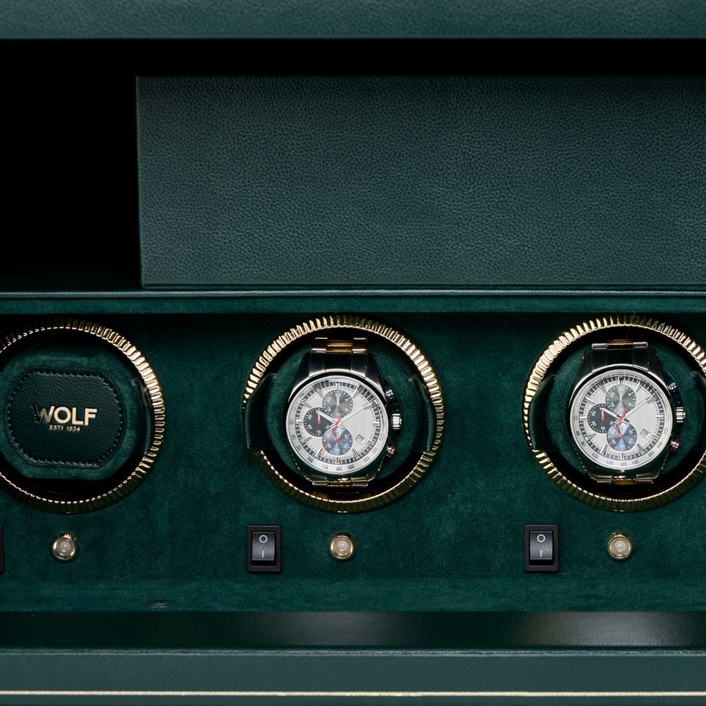 The Den 4 Piece Watch Winder Safe green 11 The Den 4 Piece Watch Winder Safe green
