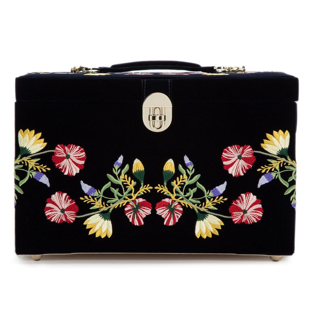 Zoe Large Jewelry Box indigo