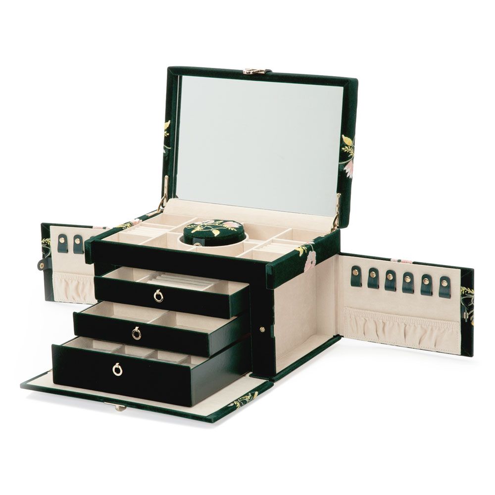 Zoe Large Jewelry Box forestgreen 10 Zoe Large Jewelry Box indigo