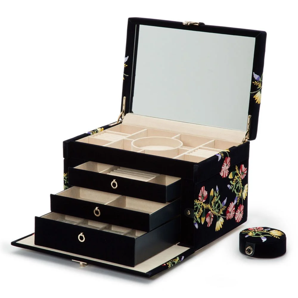 Zoe Large Jewelry Box forestgreen 3 Zoe Large Jewelry Box indigo