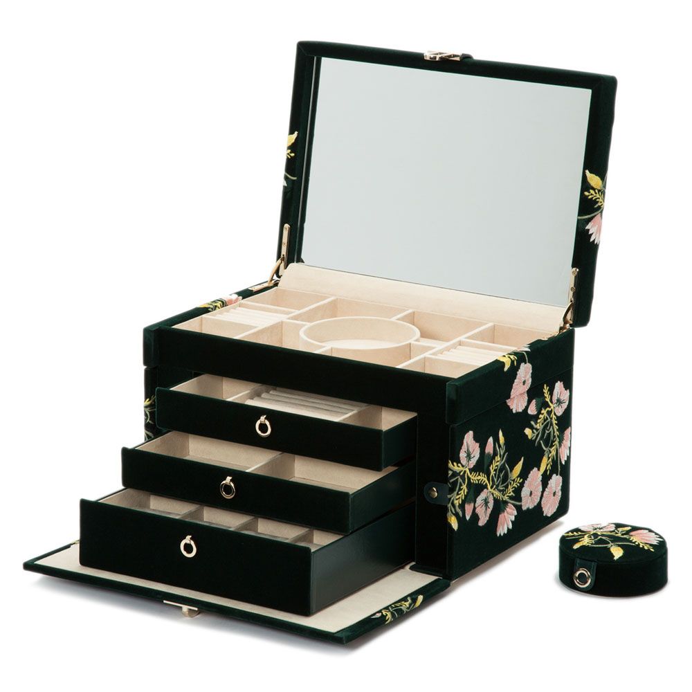 Zoe Large Jewelry Box forestgreen 9 Zoe Large Jewelry Box indigo