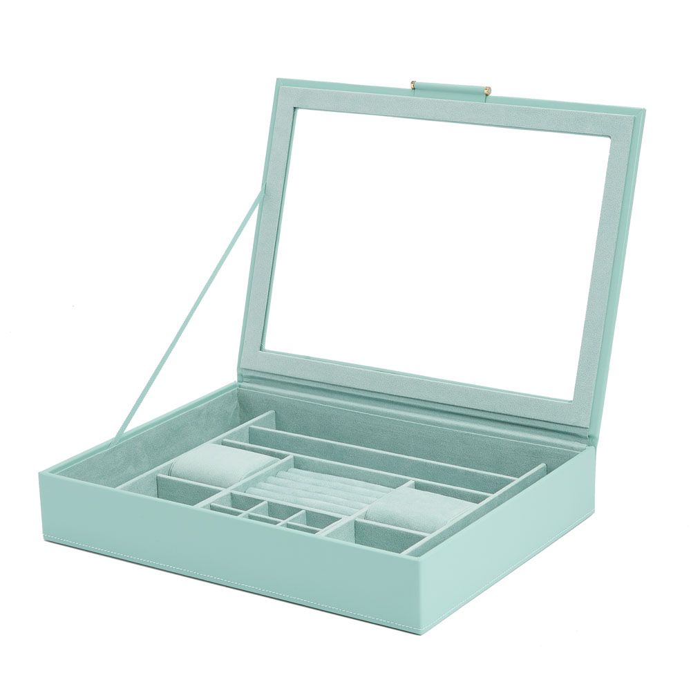 Sophia Jewelry Box with Window indigo 9 Sophia Jewelry Box with Window indigo