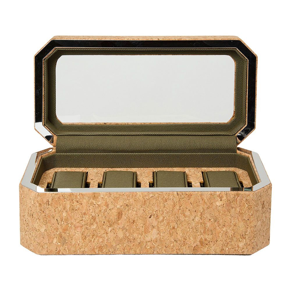 Cortica 4 Piece Watch Box cork