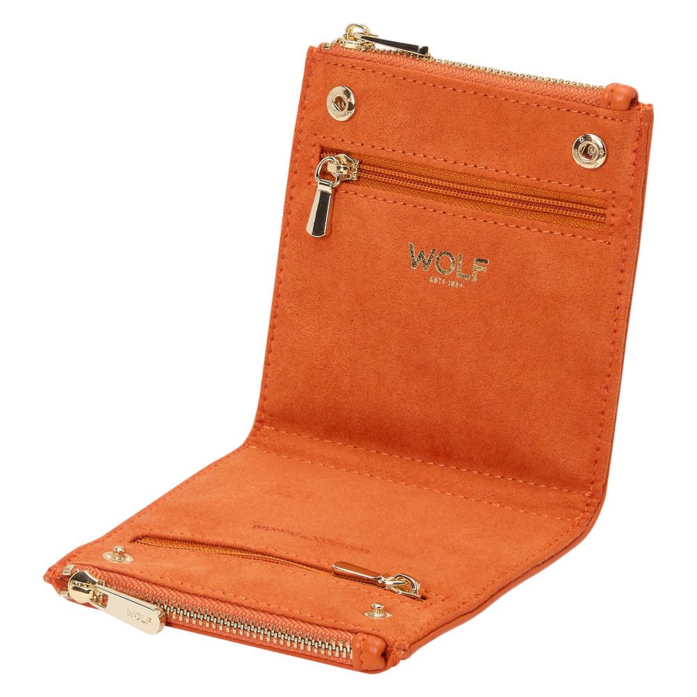 Maria Set of 3 Zip Jewelry Pouches whitenavytangerine 3 Maria Set of 3 Zip Jewelry Pouches whitenavytangerine