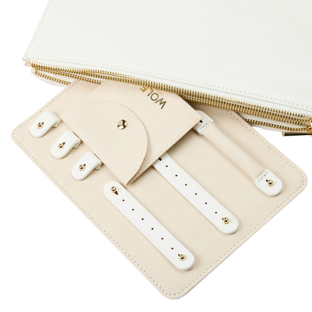 Maria Set of 3 Zip Jewelry Pouches whitenavytangerine 9 Maria Set of 3 Zip Jewelry Pouches whitenavytangerine