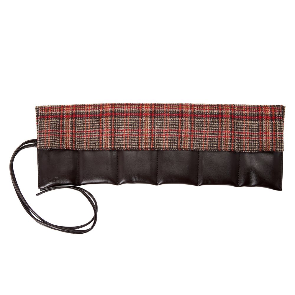 WM Brown Watch Roll Out With 6 Wraps brown