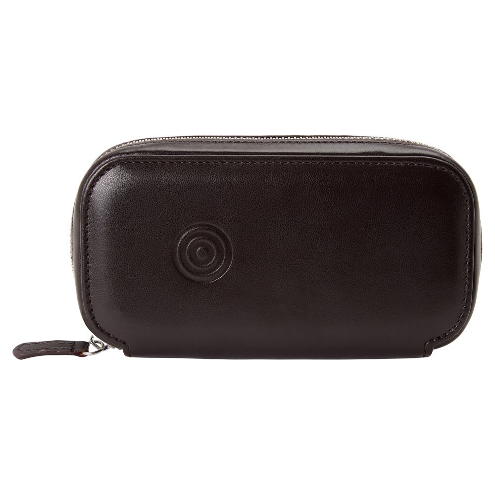 WM Brown 2 Piece Watch Zip-Case brown
