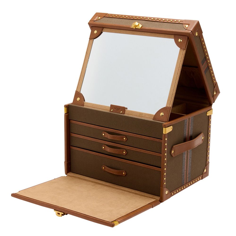 Ida Trunk Jewelry Box orange