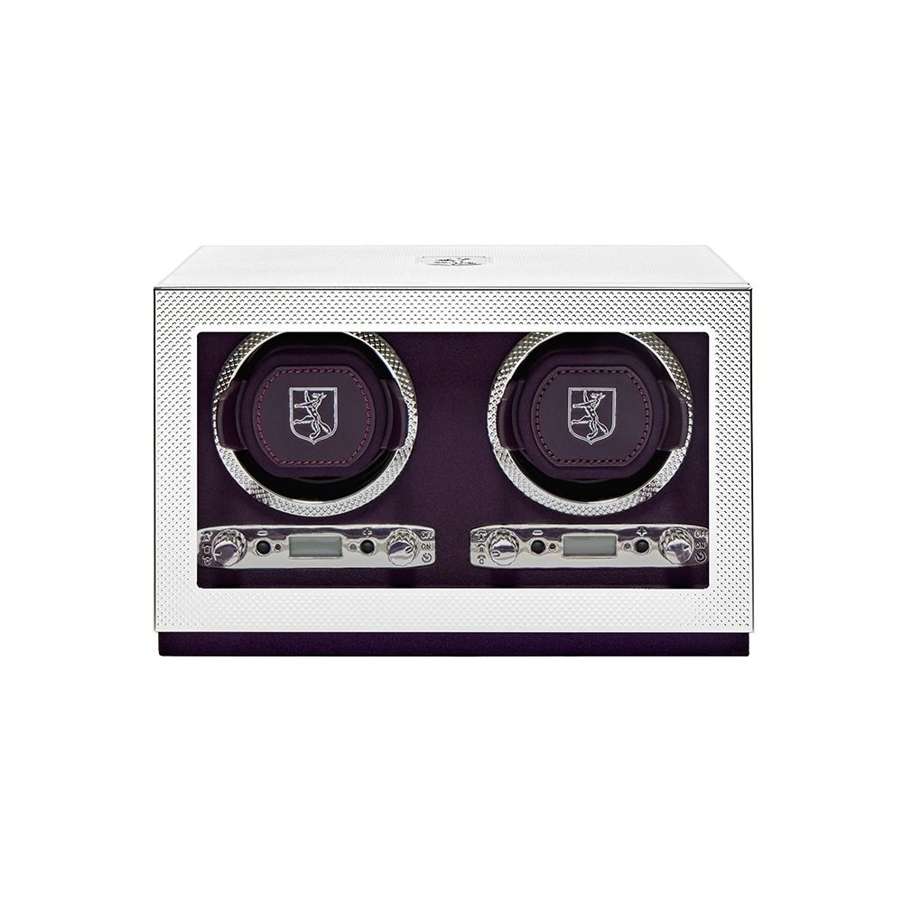 Silver Double Watch Winder silver