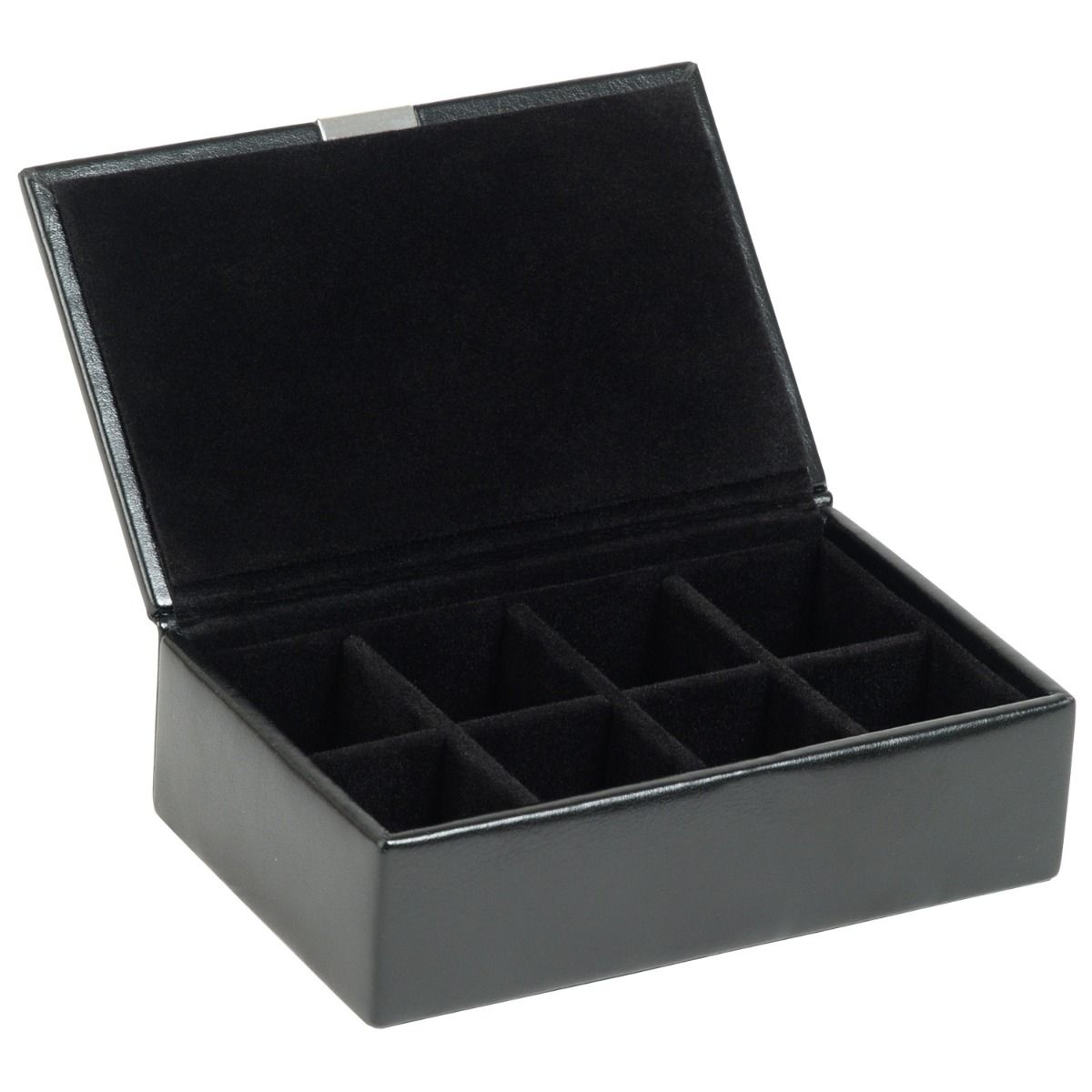 Heritage 8 Piece Cufflink Box black