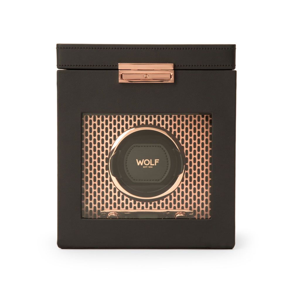 Axis Single Watch Winder With Storage powdercoat