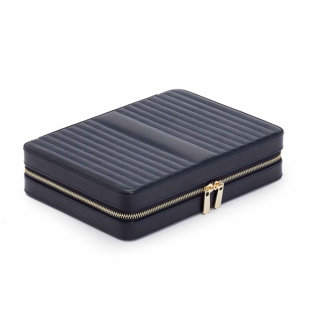 Maria Large Zip Case navy 2 Maria Large Zip Case white