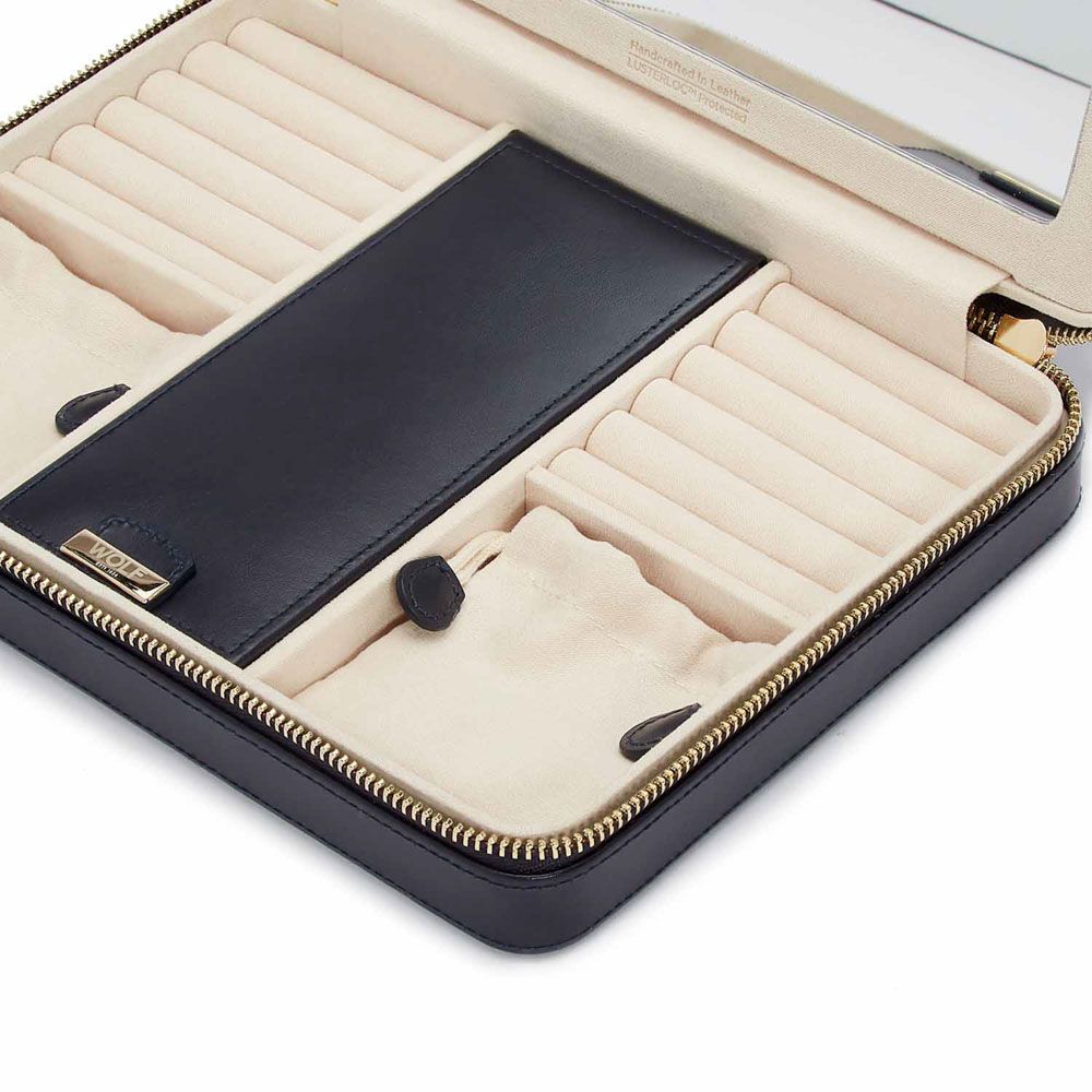 Maria Large Zip Case navy 5 Maria Large Zip Case white