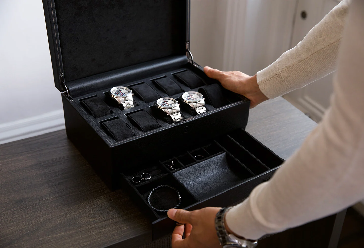 WOLF BritishRacingBlack 10PCWatchBoxStorage Homepage Call Out